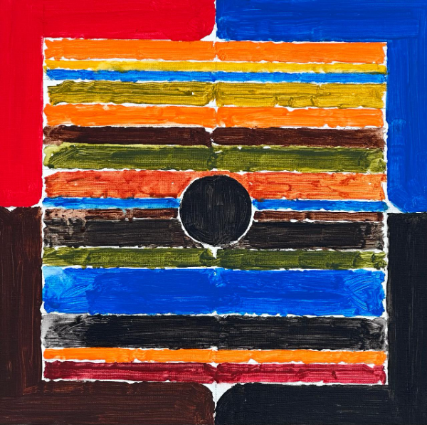 Artwork by S H Raza. Image Courtesy of Art Alive Gallery.