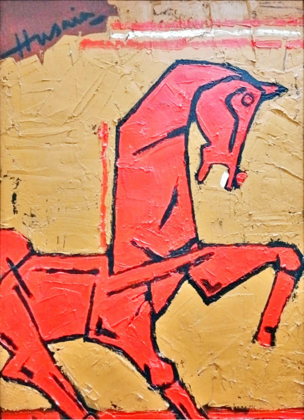 Red Horse by M F Husain